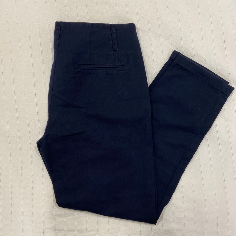 Trousers Navy skinny leg Cynthia Rowley